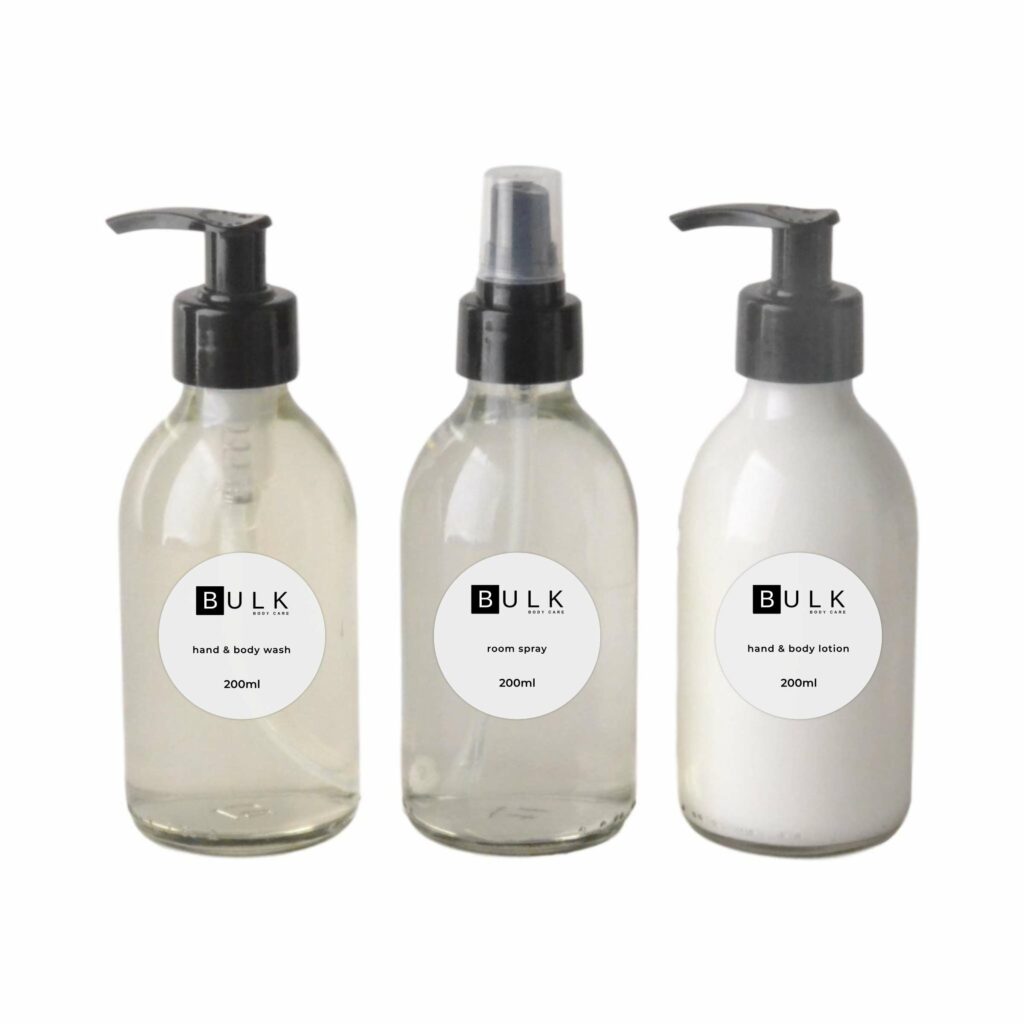 Buy Bulk Body Care Lotion Wash Room Spray Clear Bottles (200ml